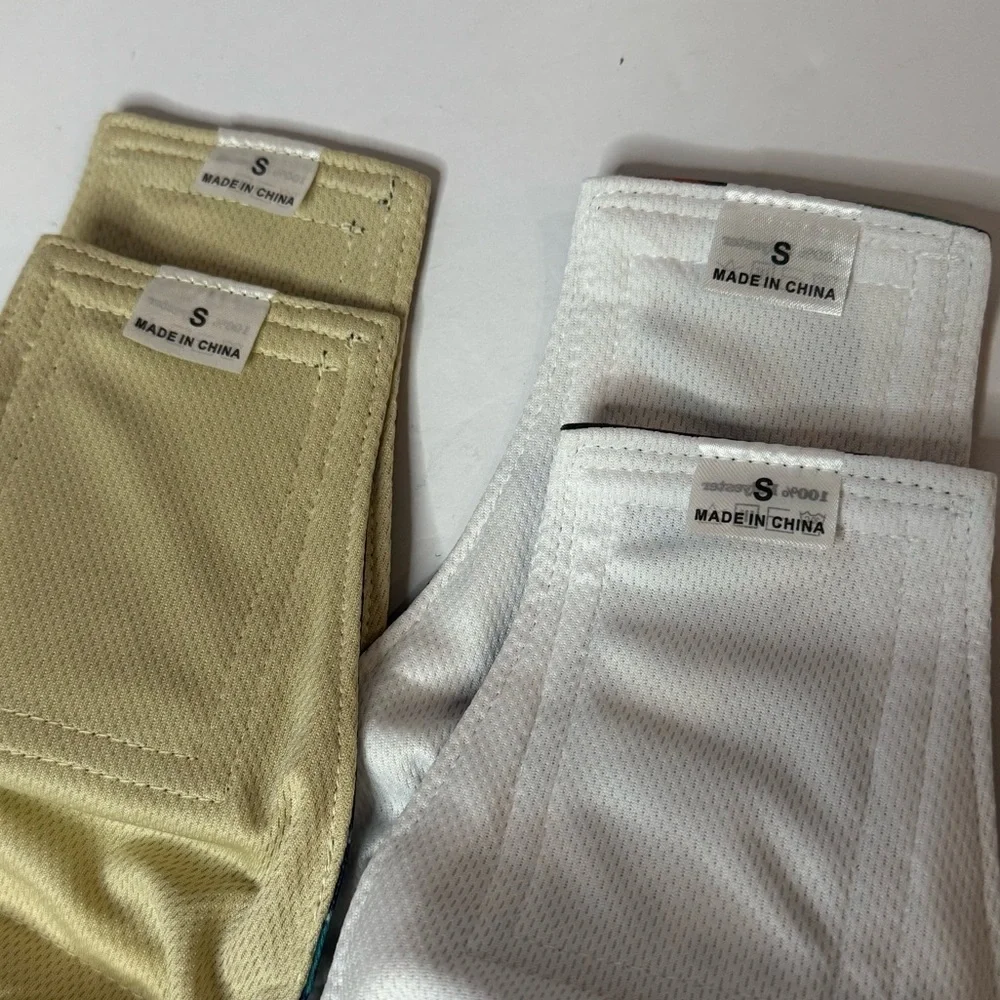 Langsprit (4) & Wegreeco (2) Reusable Male Dog Diaper Belly Bands, set of 6, NEW